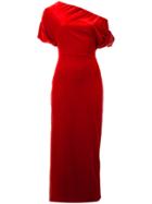 Christopher Kane Stretch Velvet Dress - Red