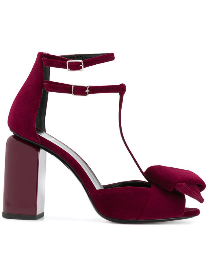 Pierre Hardy Ankle Length Pumps - Red