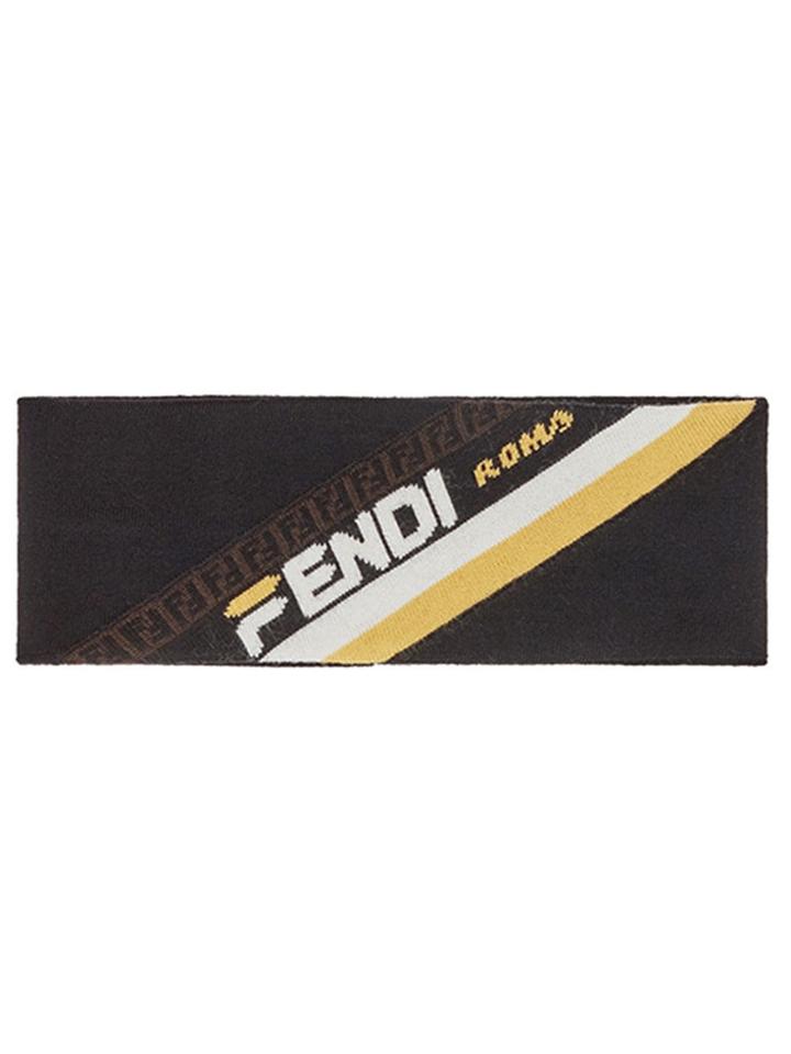 Fendi Fila Logo Headband - Black