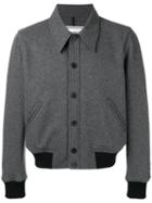 Ami Alexandre Mattiussi - Button-down Jacket - Men - Polyamide/virgin Wool - Xs, Grey, Polyamide/virgin Wool