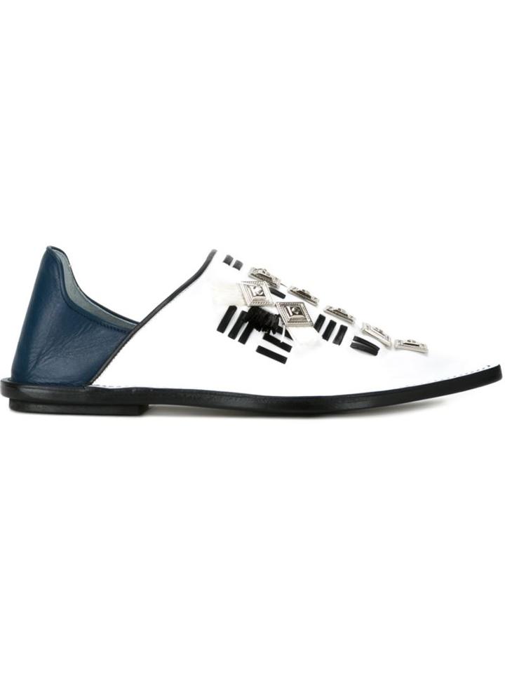 Toga Embellished Moccasin Slippers