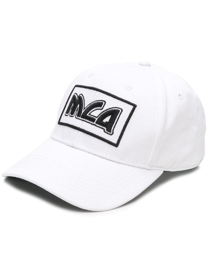 Mcq Alexander Mcqueen Logo Embroidered Cap - White