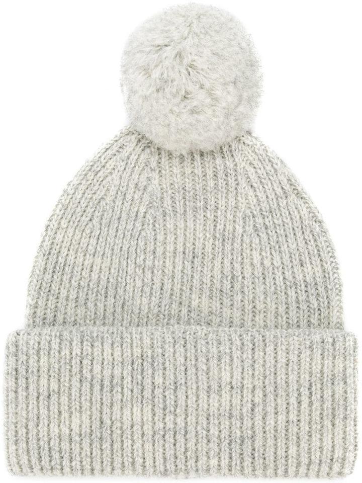 Golden Goose Ribbed Bobble Hat - Grey