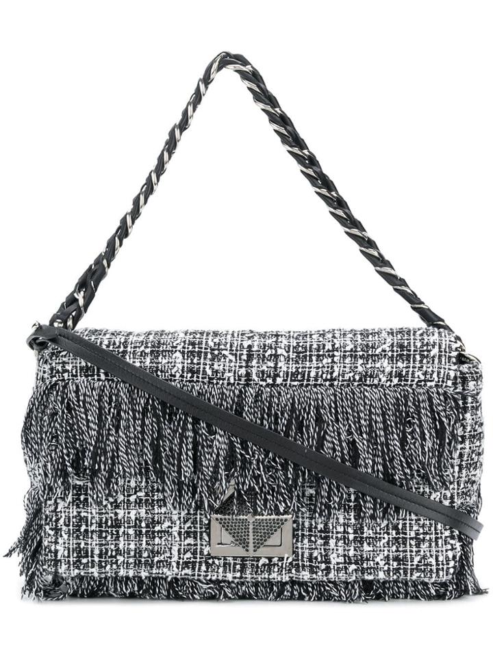Sonia Rykiel Tweed Shoulder Bag - Black