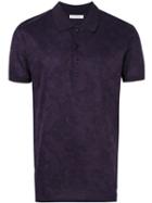 Versace Collection - Paisley Patterned Polo Shirt - Men - Cotton - L, Pink/purple, Cotton