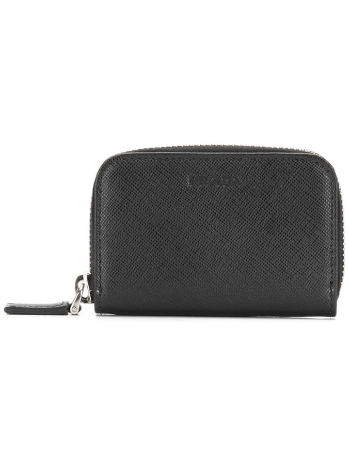 Prada Saffiano Zip-around Wallet - Black