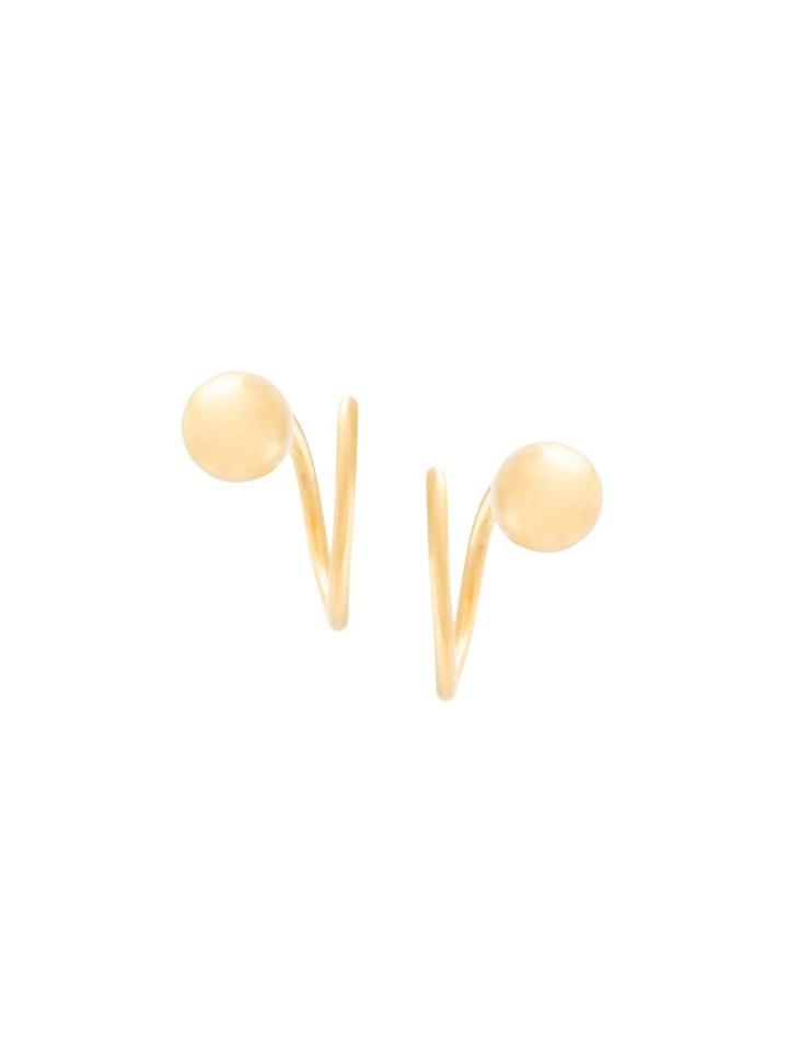 Maria Black 'ball Twirl' Earrings, Women's, Metallic