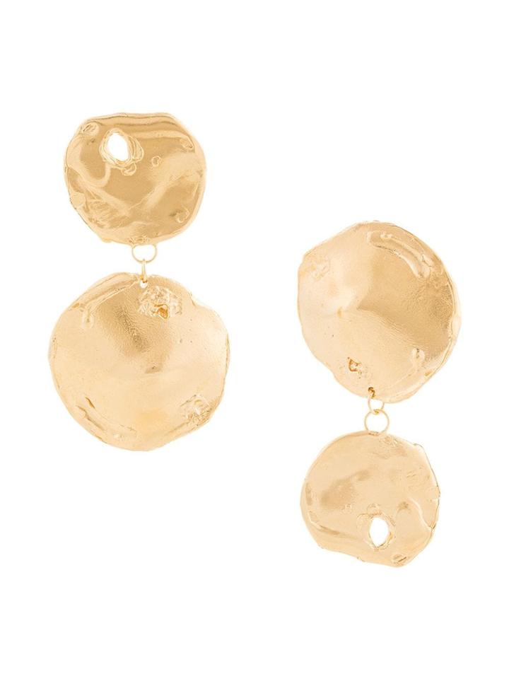 Alighieri Drop Plate Earring - Gold