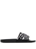 Givenchy Logo Strap Sliders - Black