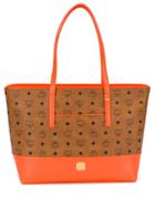Mcm Repeat Logo Shopper - Brown