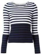 Sonia Rykiel - Striped Jumper - Women - Cotton/polyester - M, Blue, Cotton/polyester