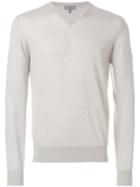 Lanvin Fine Knit V-neck Jumper - Nude & Neutrals