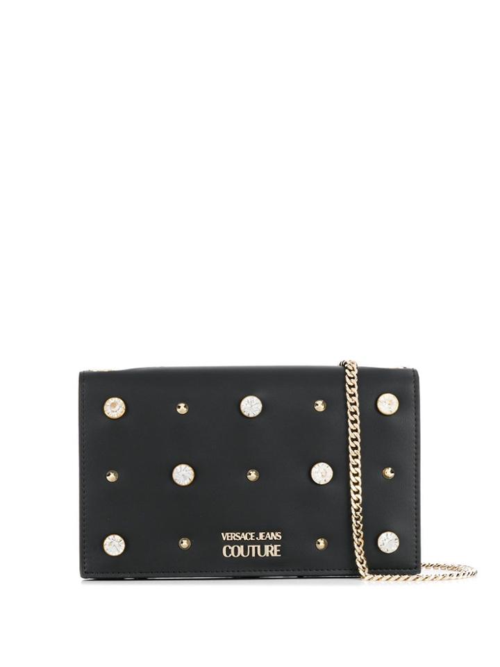 Versace Jeans Couture Embellished Crossbody Bag - Black