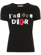 Christian Dior Pre-owned J'adore Dior Print T-shirt - Black