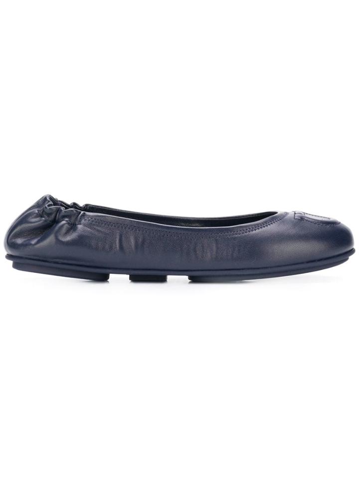 Salvatore Ferragamo Gancio Ballerina Flats - Blue