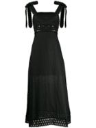 Zimmermann Lattice Trim Dress - Black