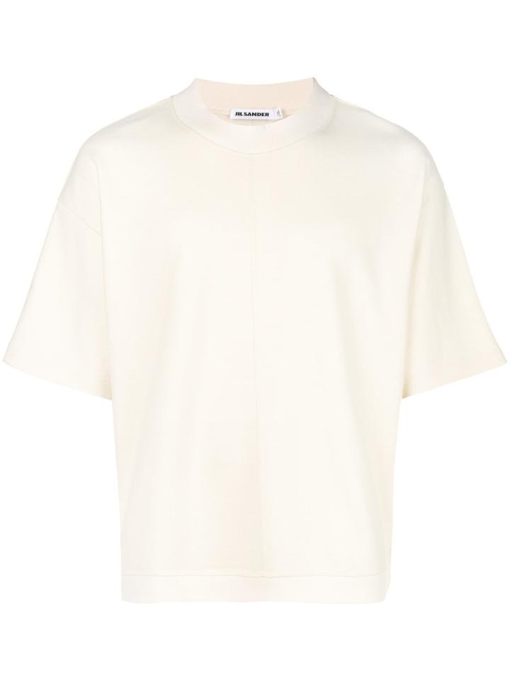 Jil Sander Half Sleeve Sweater - White