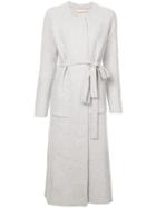 Brock Collection Round Neck Cardi-coat - Grey