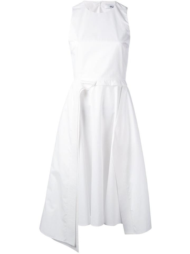 Chalayan - Layered A-line Sleeveless Dress - Women - Cotton - 38, White, Cotton