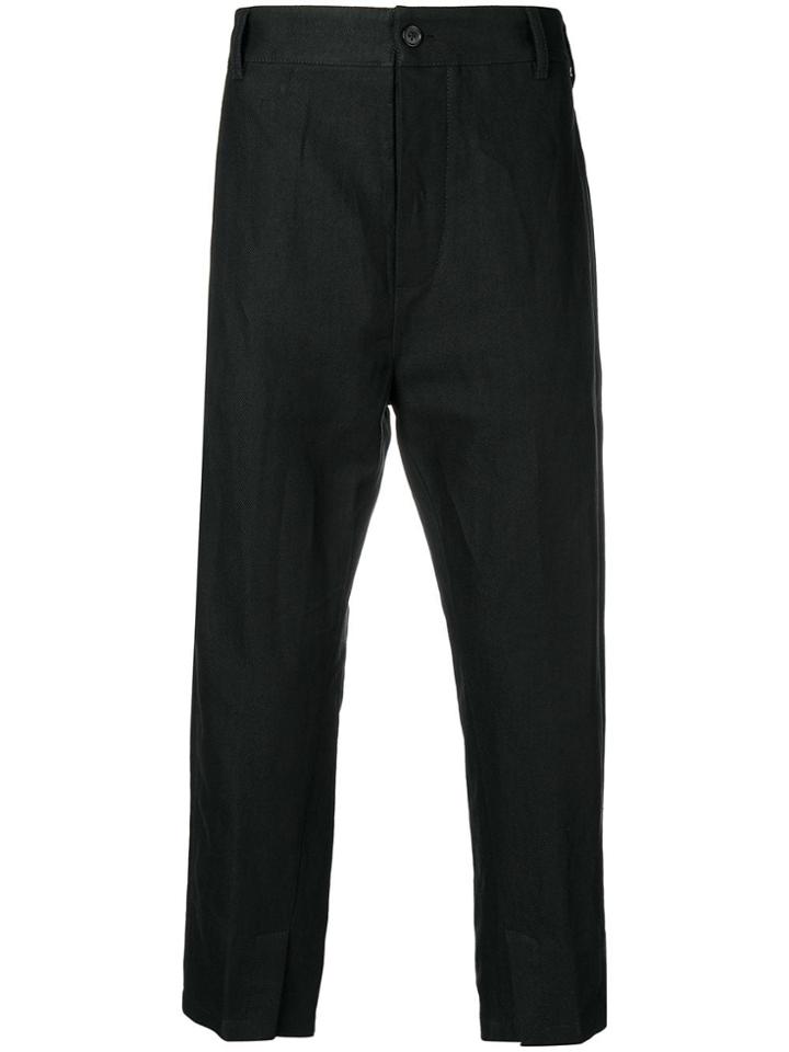 Ann Demeulemeester Regular Fit Chinos - Black