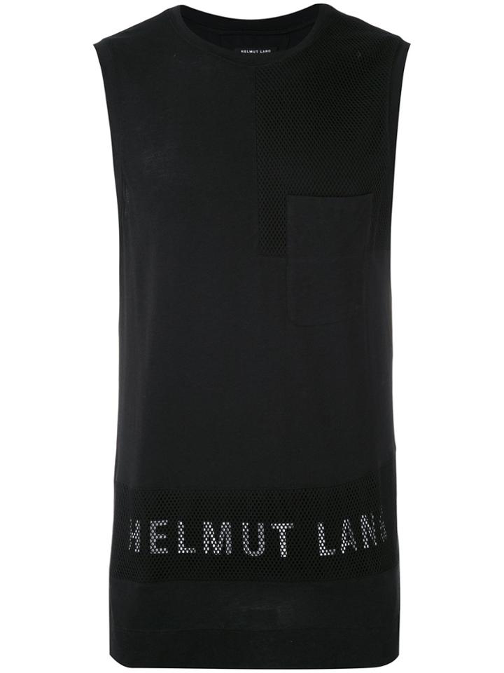 Helmut Lang Branded Tank Top - Black