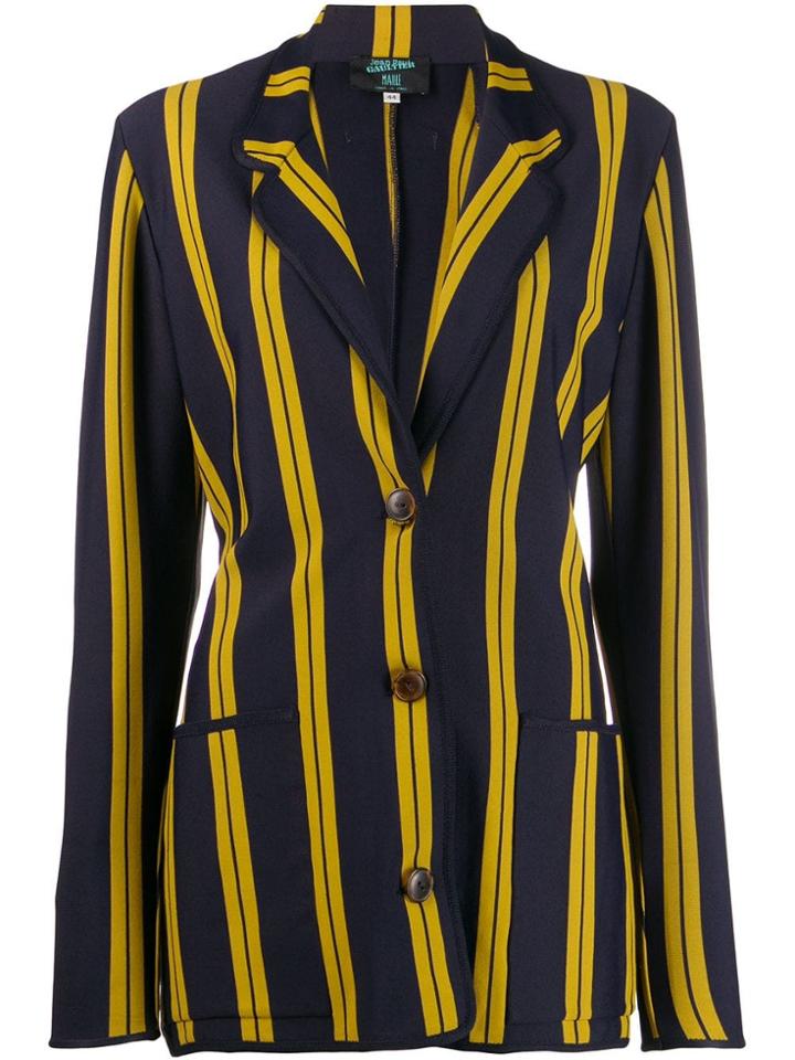 Jean Paul Gaultier Pre-owned 1991 Striped Single Breasted Blazer -