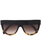 Céline Eyewear Shadow Aviator Sunglasses - Black