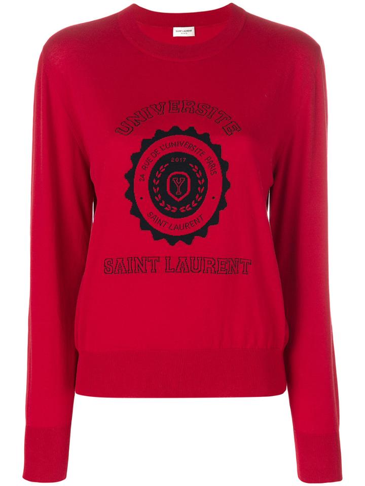 Saint Laurent Université Sweater - Red