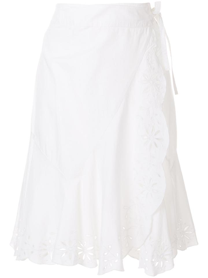 Antik Batik Wrap-around Skirt - White