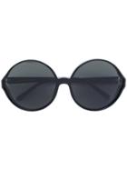 Linda Farrow Oversized Round Sunglasses - Black