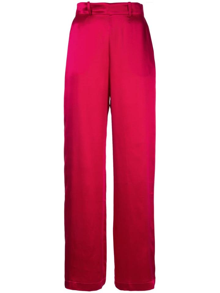 Michael Lo Sordo Wide Leg Trousers - Red