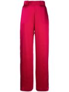 Michael Lo Sordo Wide Leg Trousers - Red