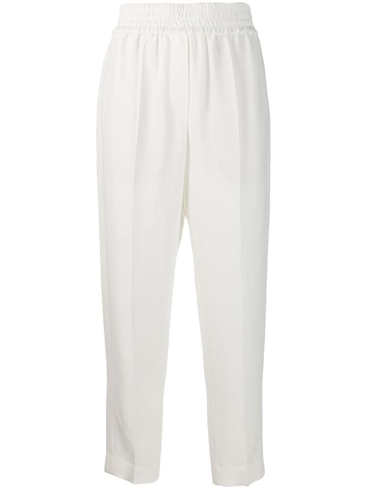 Brunello Cucinelli Cropped Sweatpants - White