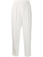 Brunello Cucinelli Cropped Sweatpants - White