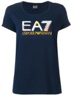 Ea7 Emporio Armani Classic Logo T-shirt - Blue