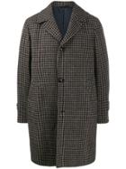 Mp Massimo Piombo Douglas Gingham Patterned Coat - Brown