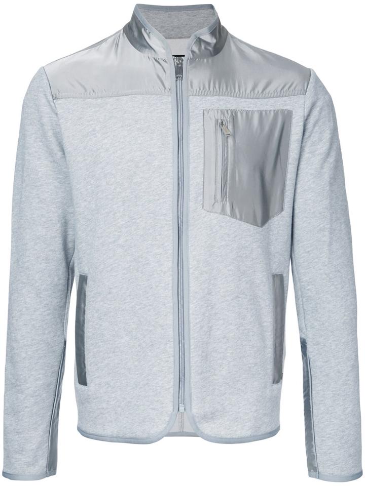 Kent & Curwen - Contrat Panel Zip Cardigan - Men - Nylon/polyester - S, Grey, Nylon/polyester