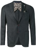 Manuel Ritz Classic Wool Blazer - Grey