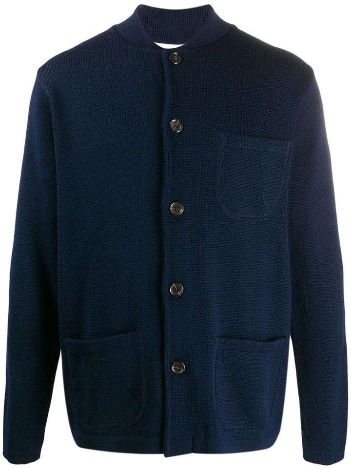 Universal Works Wool Blend Cardigan - Blue