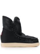 Mou Mou Fw131000b Cbkg Black Leather/fur/exotic Skins->leather