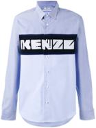 Kenzo Knit Panel Shirt - Blue