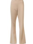 Trina Turk Tailored Flared Trousers, Women's, Size: 6, Nude/neutrals, Polyester/spandex/elastane/viscose