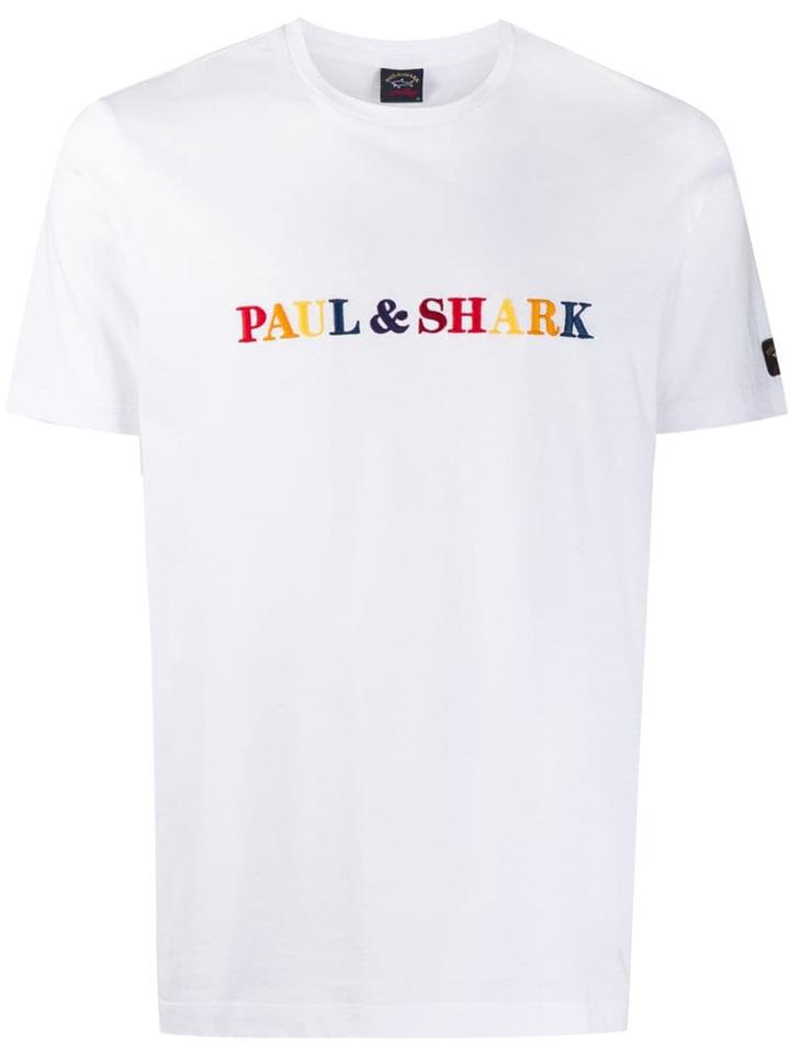 Paul & Shark Embroidered Logo T-shirt - White