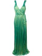 Maria Lucia Hohan Amena Plissé Gown - Green