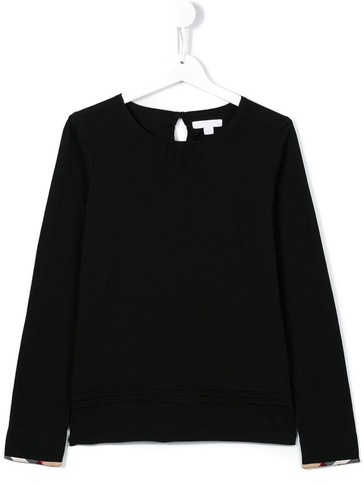 Burberry Kids Round Neck T-shirt
