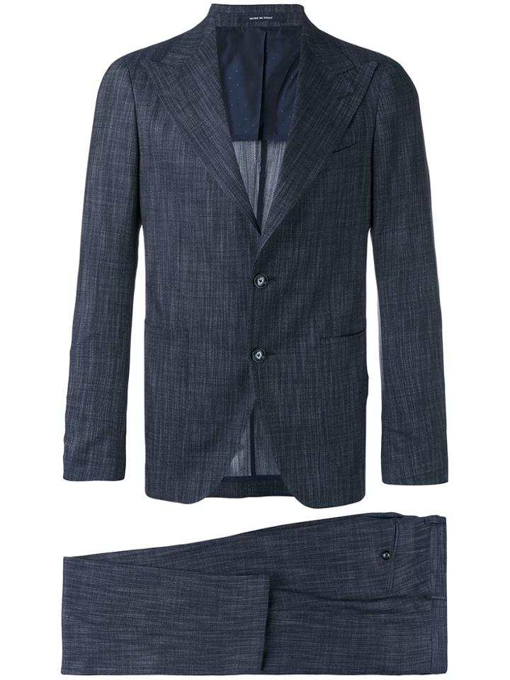 Tagliatore Pointed Lapels Two-piece Suit - Blue