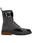 Tod's Lace-up Ankle Boots - Grey