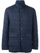 Z Zegna Pentagon Quilted Jacket, Men's, Size: Xxl, Blue, Polyamide/polyester