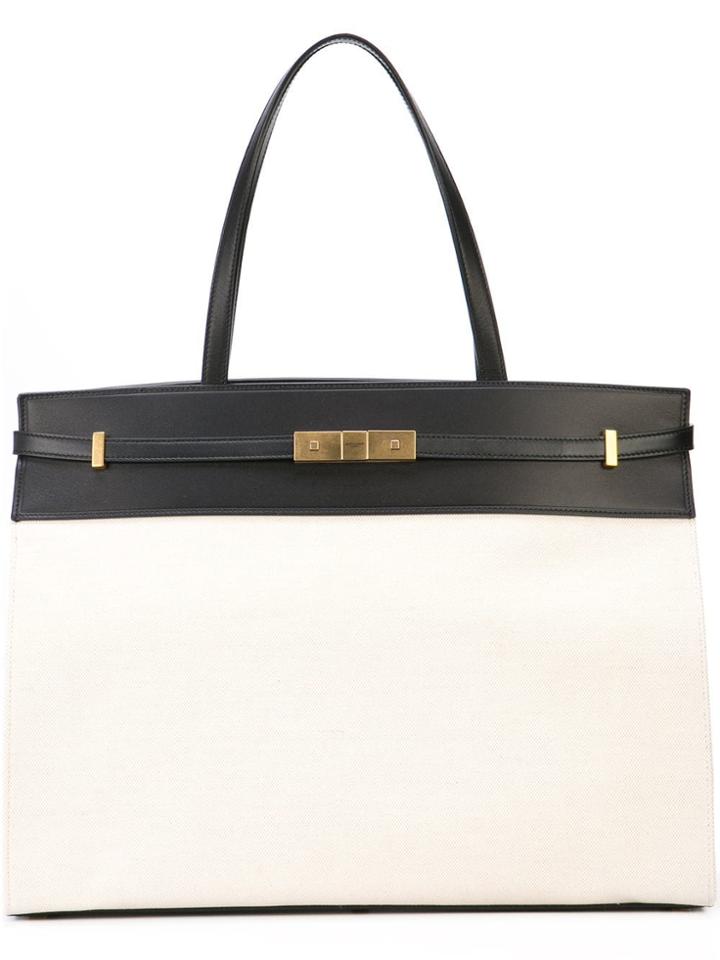 Saint Laurent Medium Manhattan Tote - White
