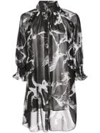 Adam Lippes Pony Print Blouse - Black